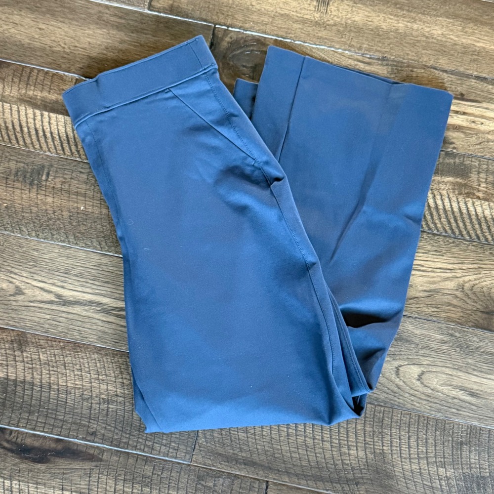 Splendid Womens XL‎ Navy Blue Wide Leg Ponte Knit Pull On Dress Pants 1806643